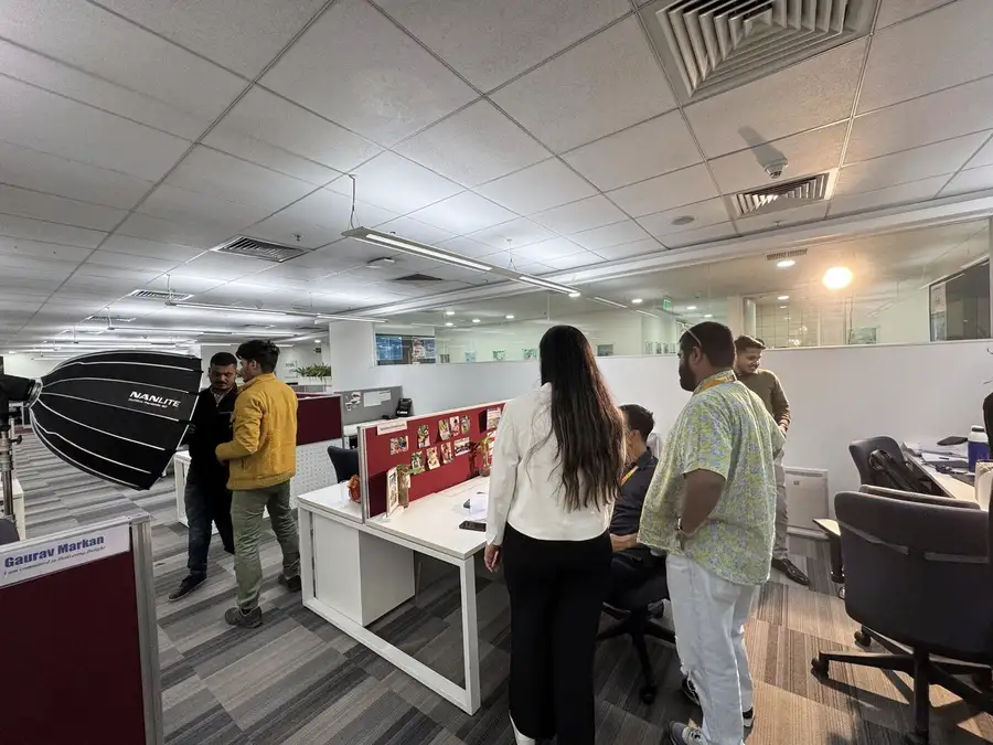 Behind the scenes: Setting up the office walk-through