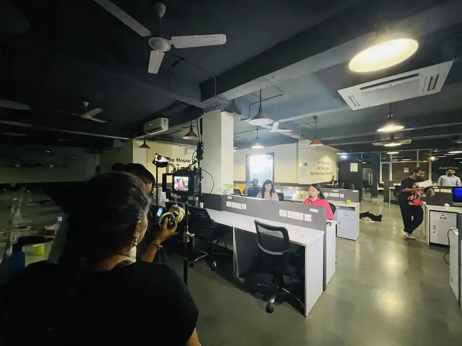 Behind the scenes: Rolling on the office floor